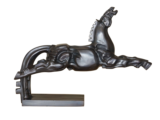 sculpture Horse on Flight by Igor Grechanyk