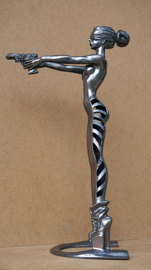 sculpture Sniper by Igor Grechanyk