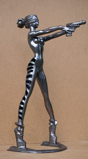 sculpture Sniper by Igor Grechanyk